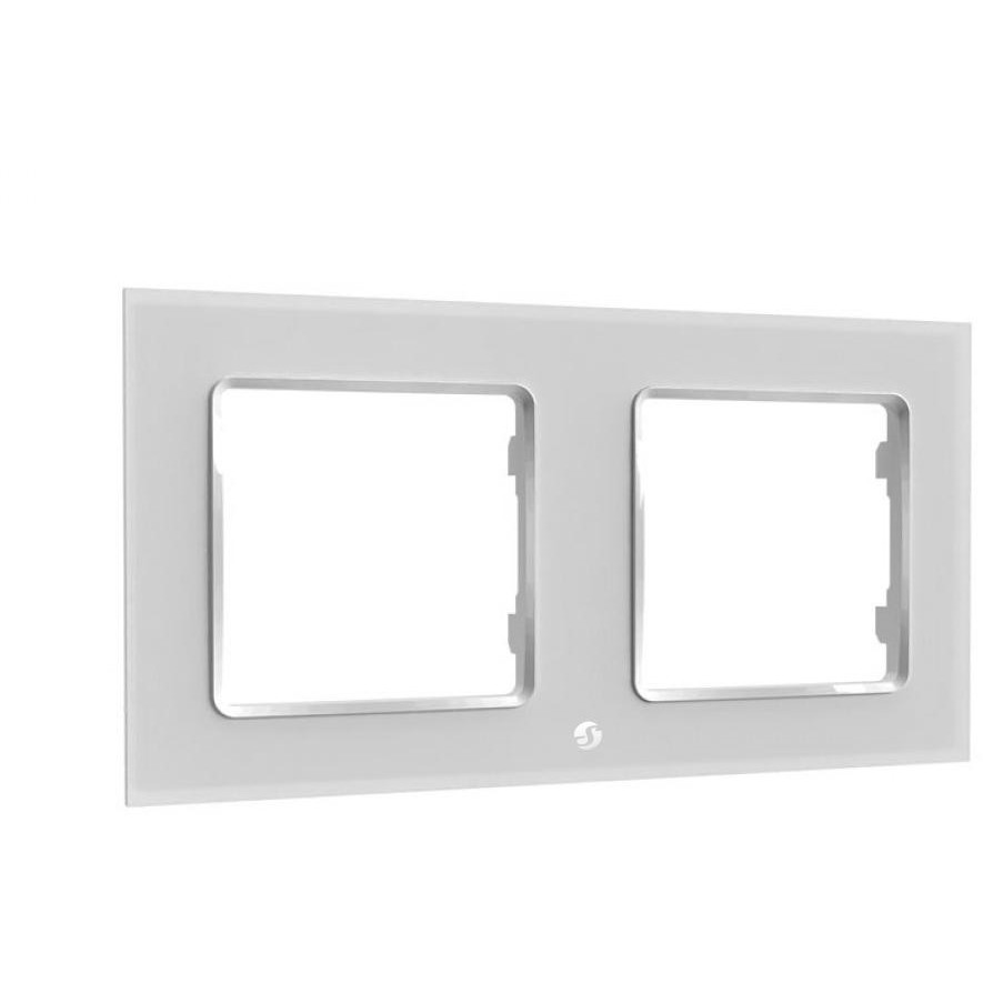 Home Shelly Accessories "Wall Frame 2" Wandtaster Rahmen 2-fach Weiß