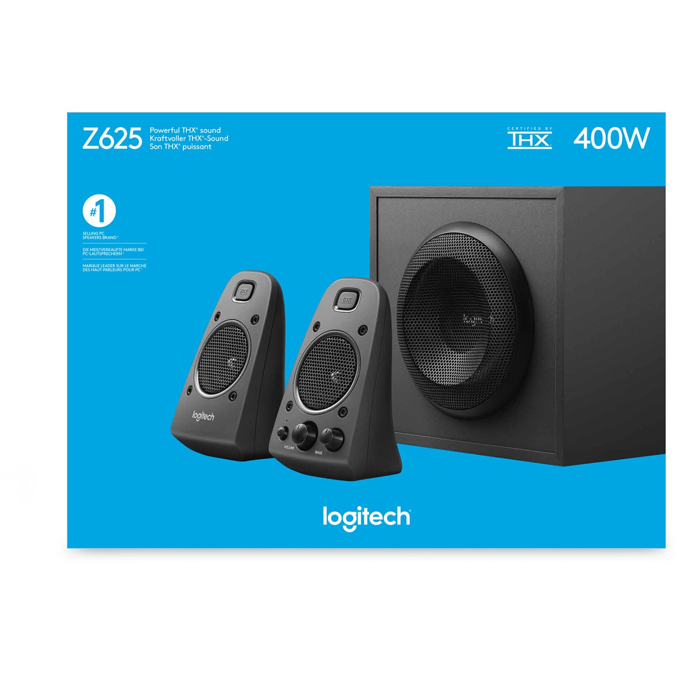 Logitech Z625 Powerful THX Sound 200 W Schwarz 2.1 Kanäle