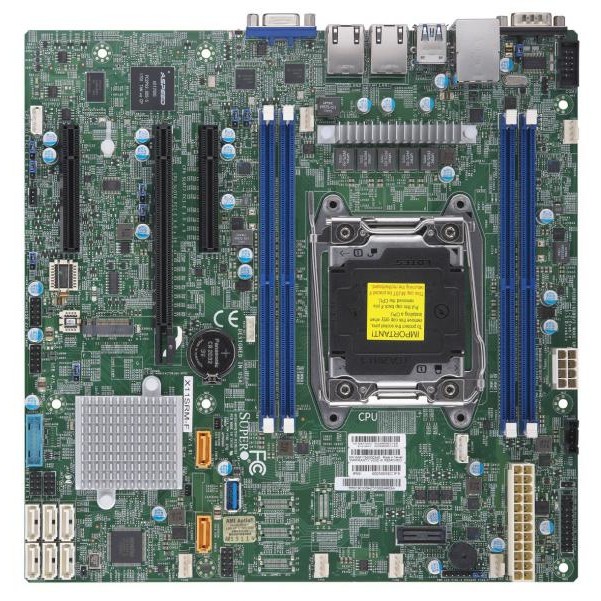Supermicro X11SRM-F Intel® C422 LGA 2066 (Socket R4) micro ATX