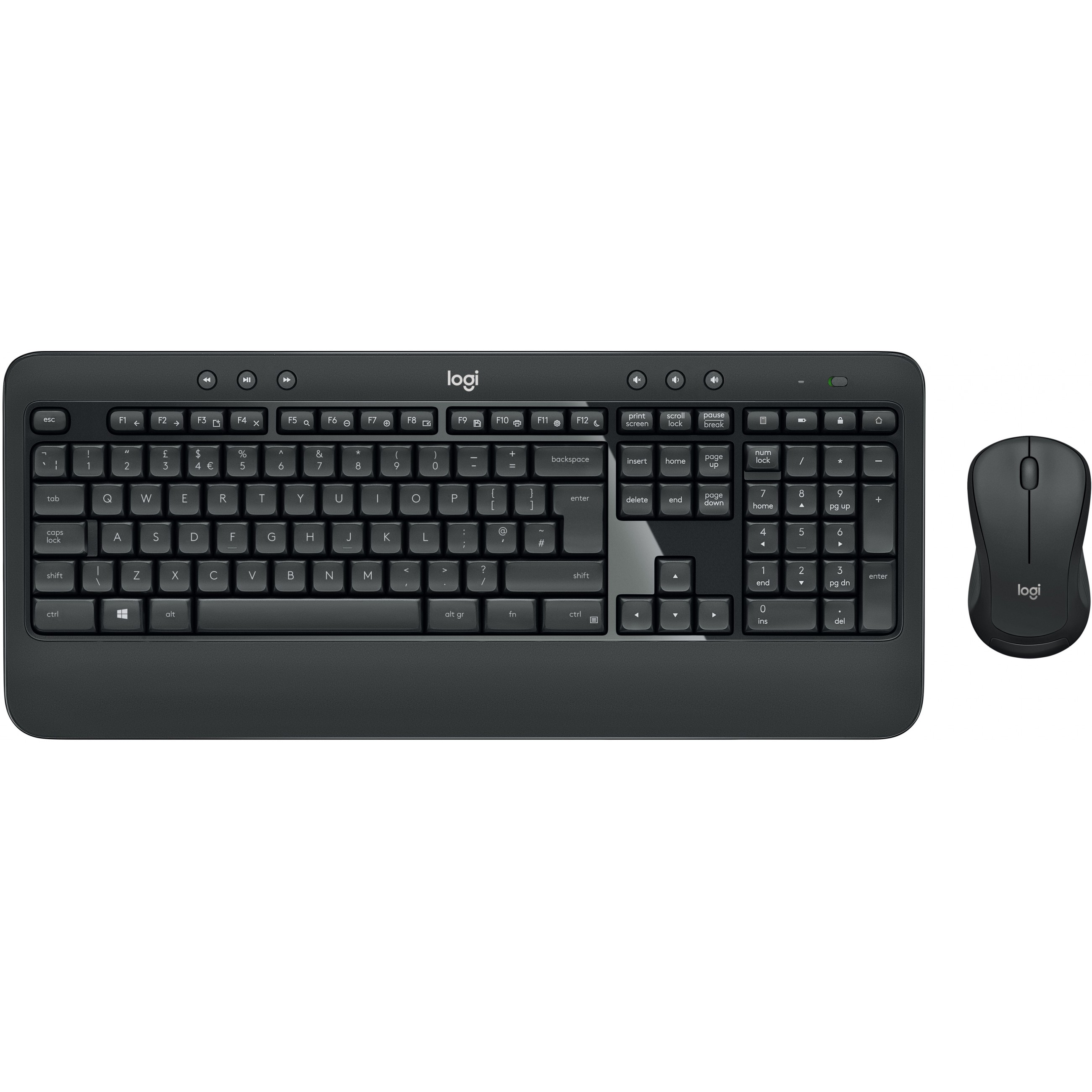 Logitech Advanced MK540 Tastatur USB QWERTZ Deutsch Schwarz, Weiß