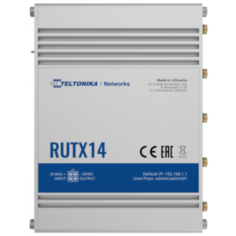 Teltonika RUTX14 Mobiles Netzwerkgerät Router für Mobilfunknetz