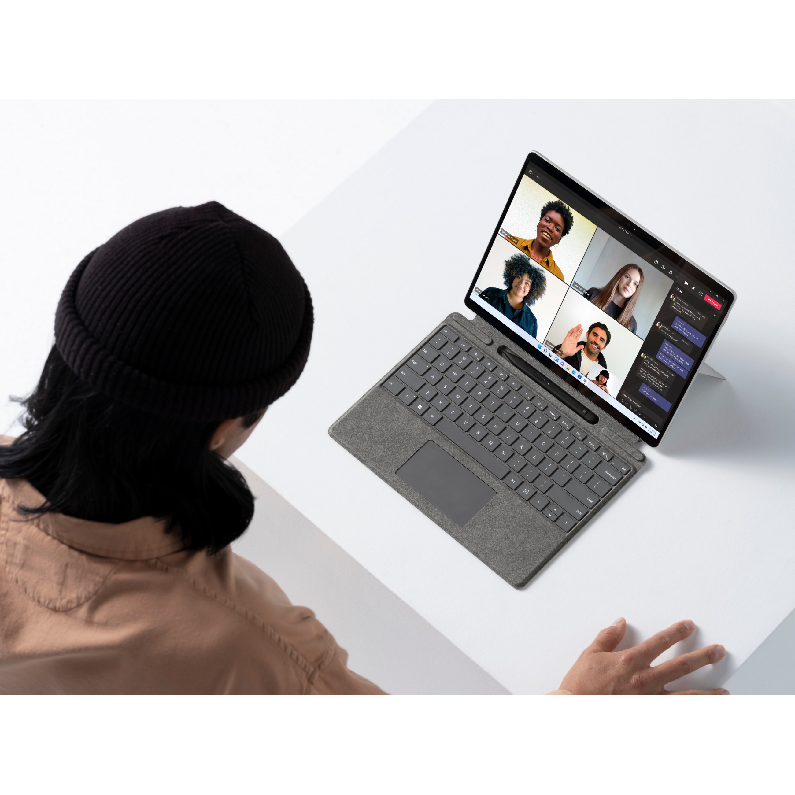 Microsoft Surface Pro 8 4G LTE 256 GB 33 cm (13 Zoll) Intel® Core™ i5 16 GB Wi-Fi 6 (802.11ax) Windows 11 Pro Platin
