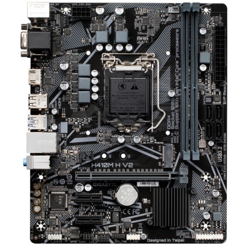 Gigabyte H410M H V2 Motherboard Intel H410 LGA 1200 micro ATX