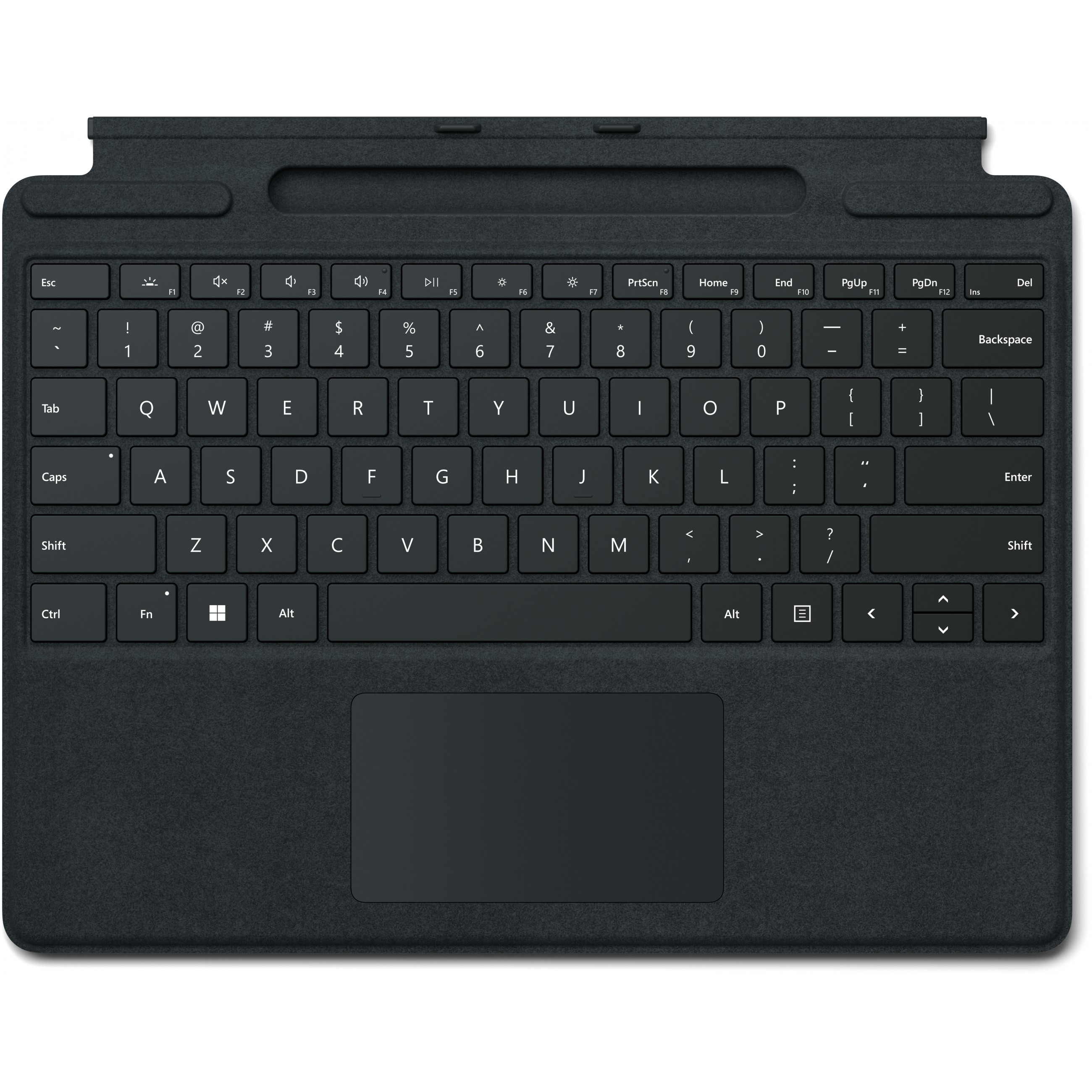 Microsoft Surface Pro Signature Keyboard Schwarz Microsoft Cover port QWERTY US International