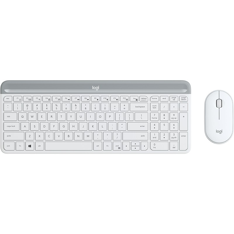 Logitech MK470 Tastatur USB QWERTZ Deutsch Weiß