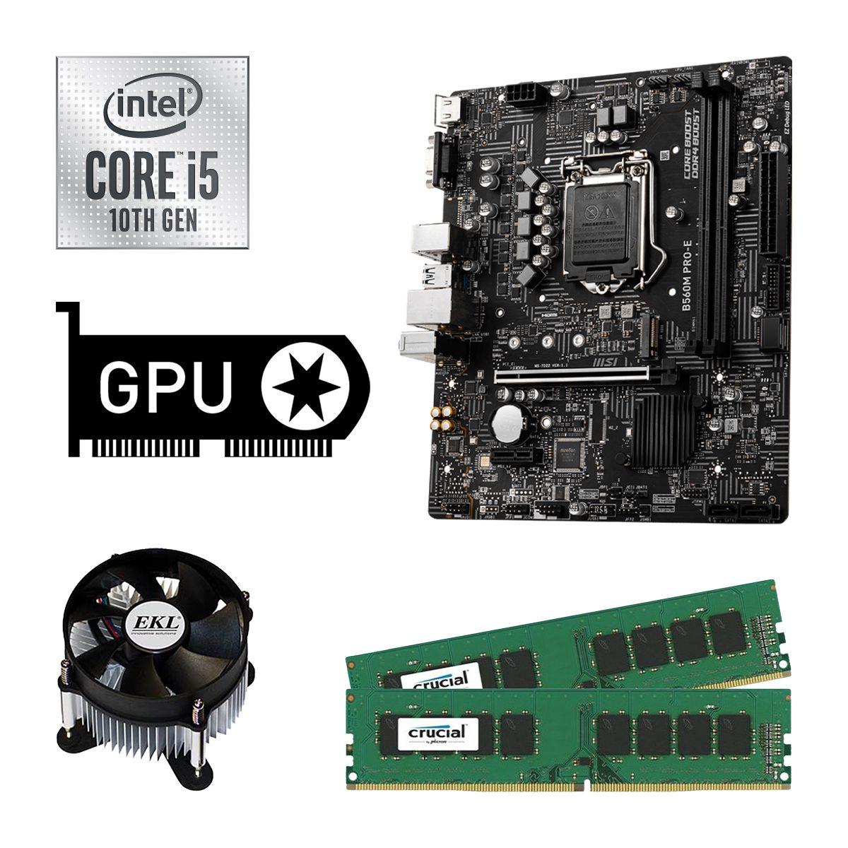 PC Aufrüstkit Starter IN01 - Core i5-10400F - GT 710 - 8 GB RAM