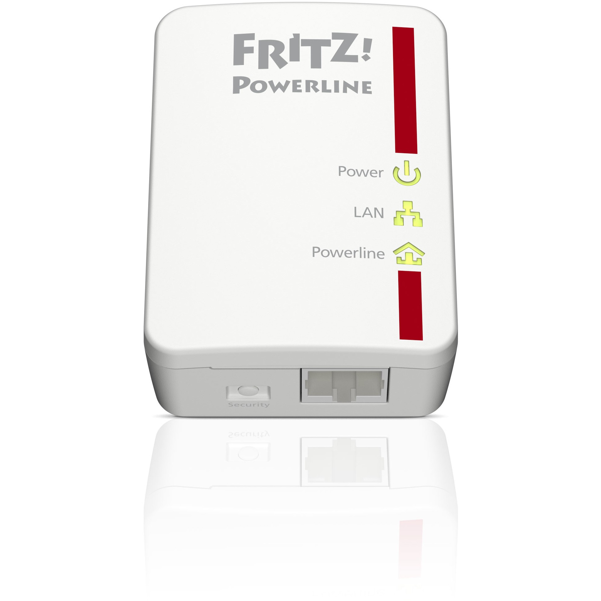 FRITZ!Powerline 510E Set, DE 500 Mbit/s Eingebauter Ethernet-Anschluss Weiß