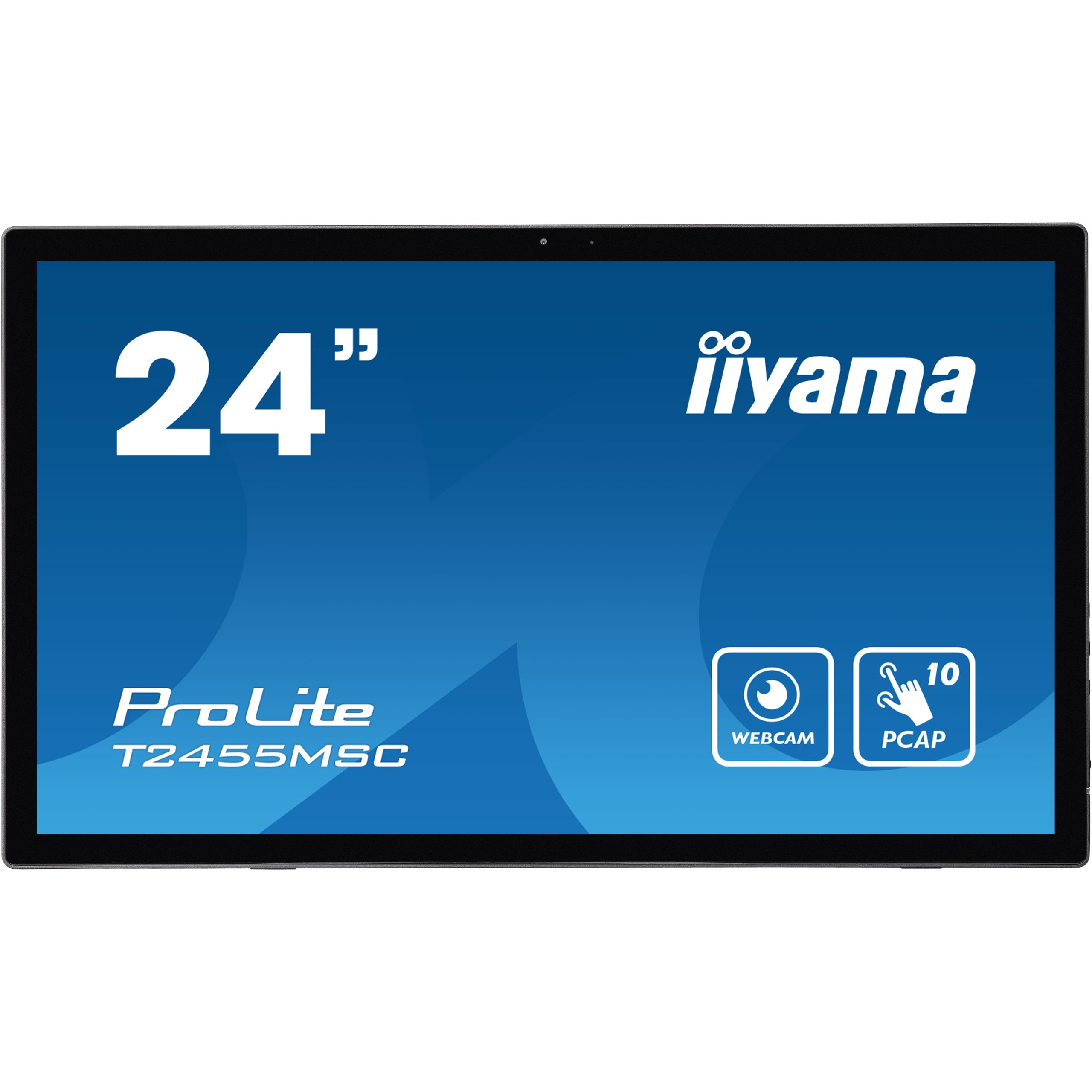 iiyama T2455MSC-B1 Signage-Display Digital Beschilderung Flachbildschirm 61 cm (24 Zoll) LED 400 cd/m² Full HD Schwarz Touchscreen