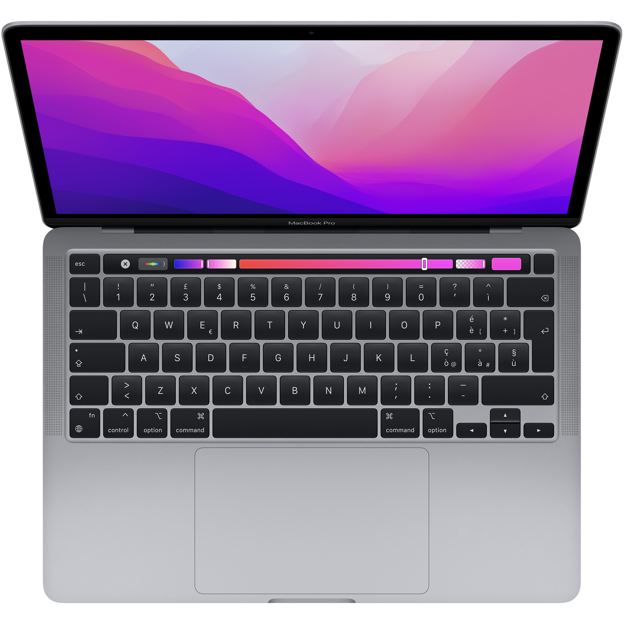 Apple MacBook Pro M2 Notebook 33,8 cm (13.3 Zoll) Apple M 8 GB 512 GB SSD Wi-Fi 6 (802.11ax) macOS Monterey Grau