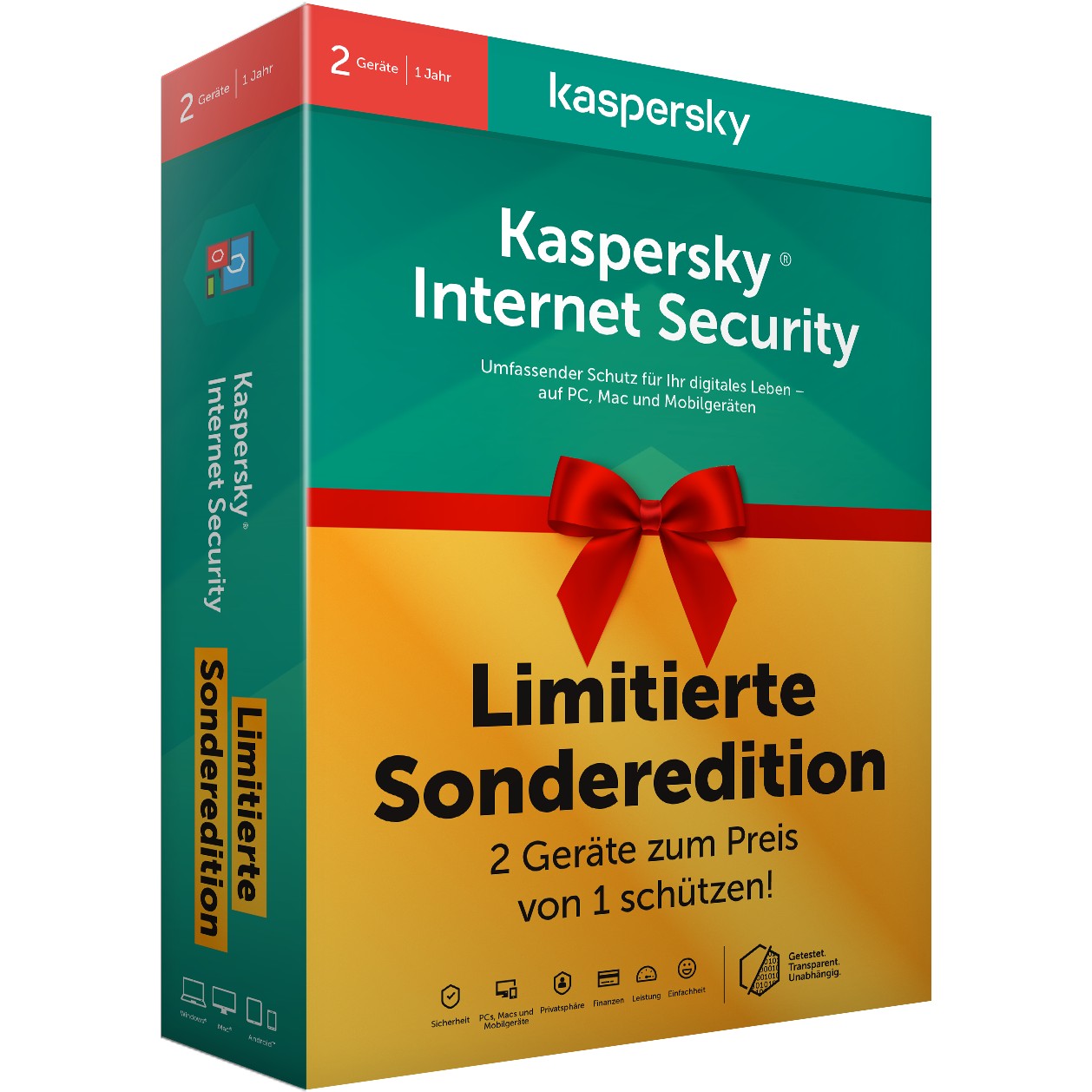 Internet Security - 2 Devices, 1 Year - Box - Limited Edition inkl. RFID Karte