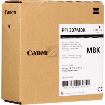 ORIGINAL Canon Tintenpatrone Schwarz PFI-307mbk 9810B001 330ml