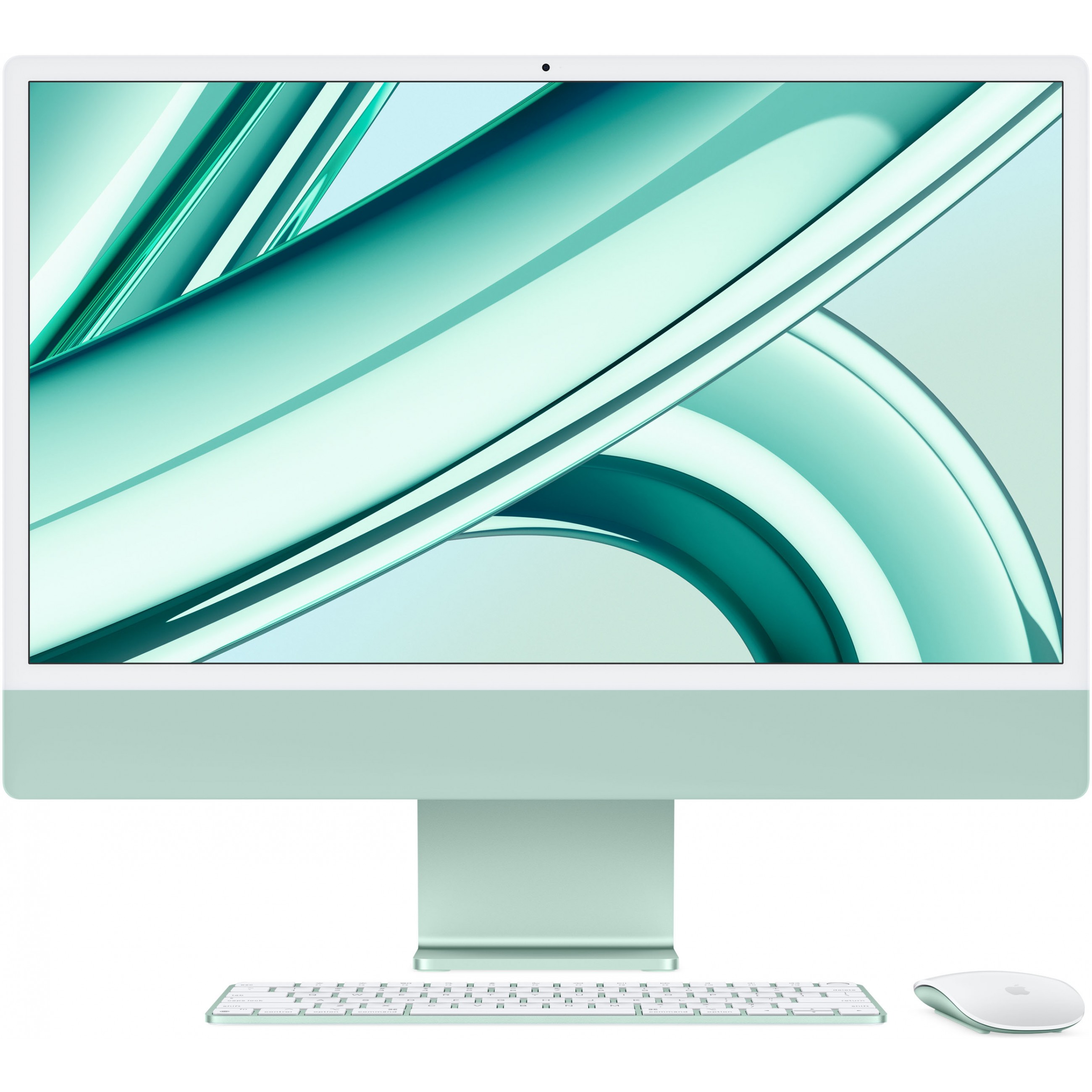 Apple iMac Apple M 59,7 cm (23.5") 4480 x 2520 Pixel 8 GB 256 GB SSD All-in-One-PC macOS Sonoma Wi-Fi 6E (802.11ax) Grün