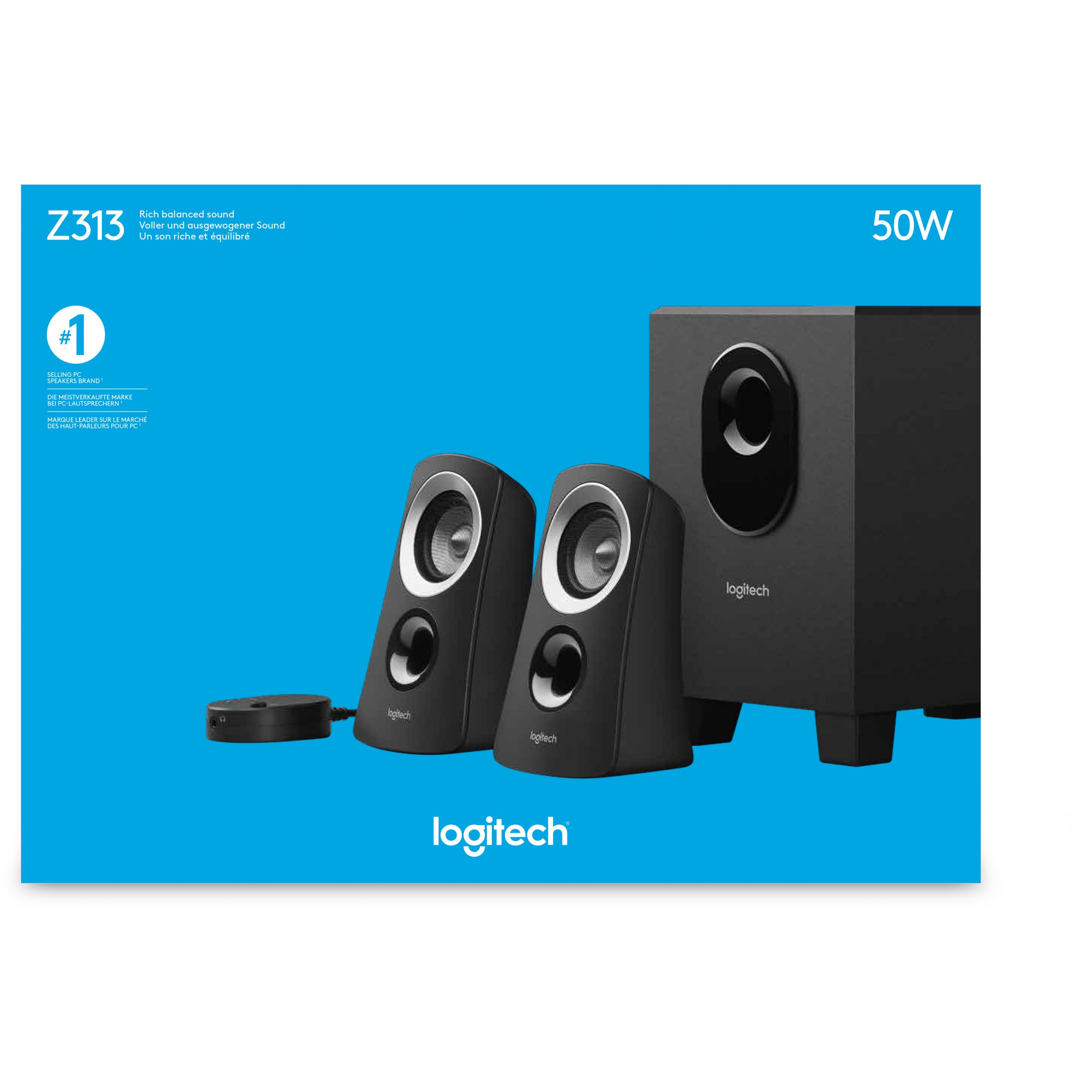 Logitech Z313 Rich Balanced Sound 25 W Schwarz 2.1 Kanäle