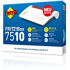 FRITZ!Box 7510 WLAN-Router Gigabit Ethernet Einzelband (2,4GHz) Weiß