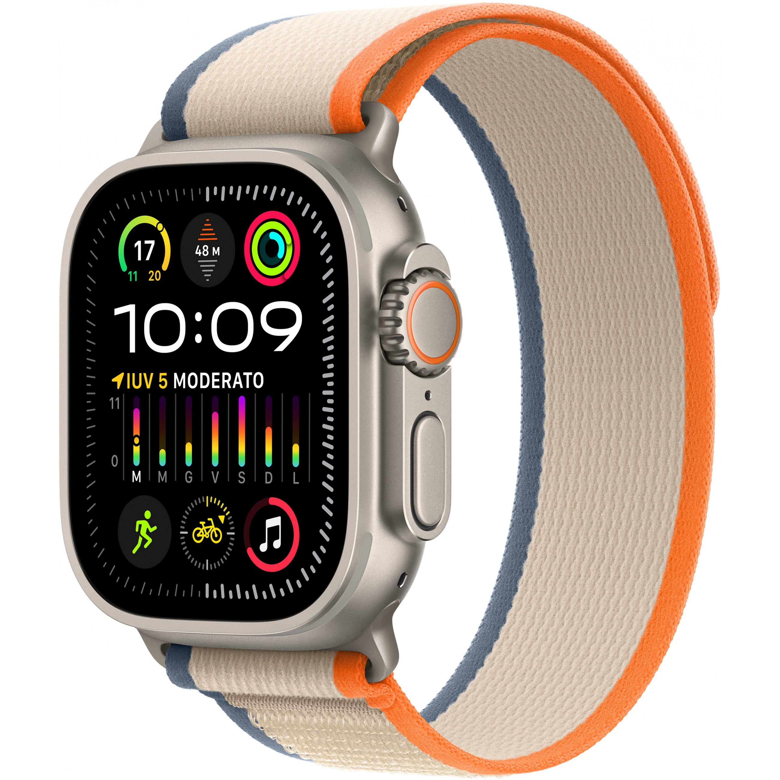 Apple Watch Ultra 2 Titanium Cellular 49mm (Trail Loop orange/beige) M/L NEW