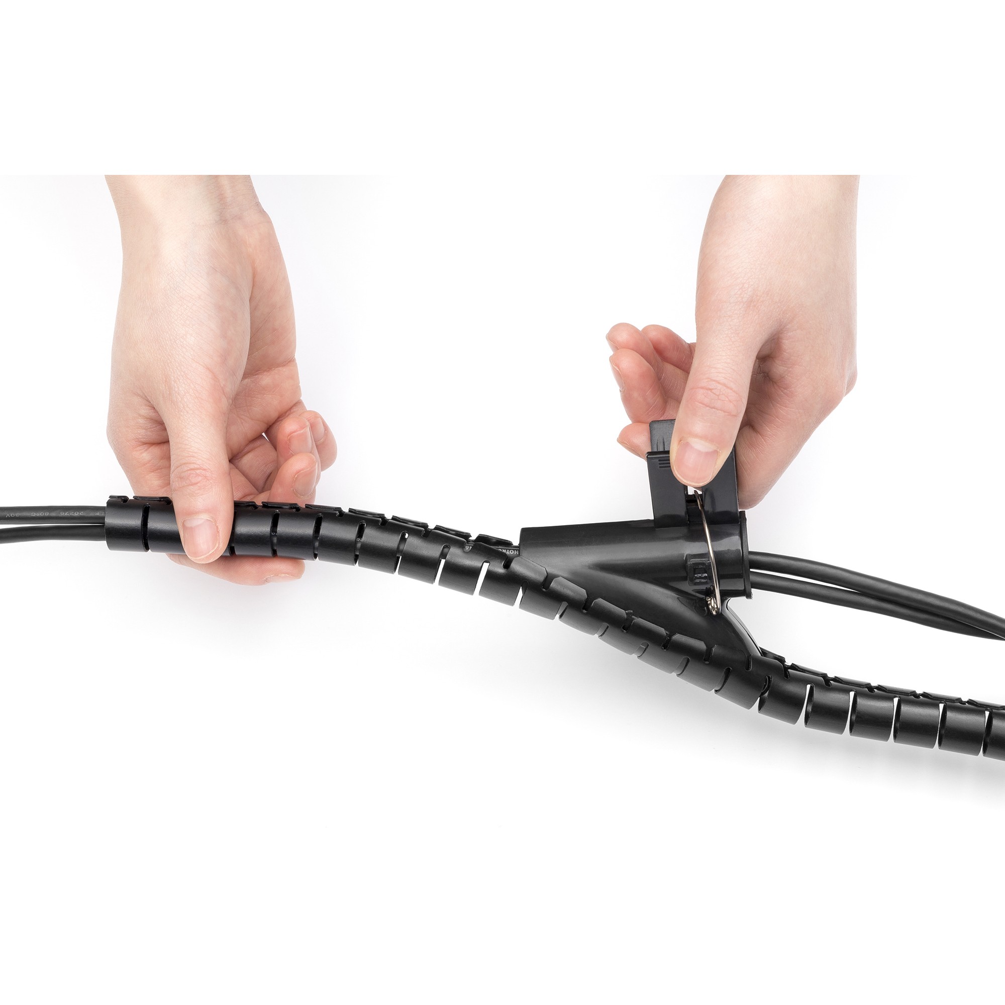 Digitus Flexibler Kabelspiralschlauch mit Einzugshilfe, 5 m