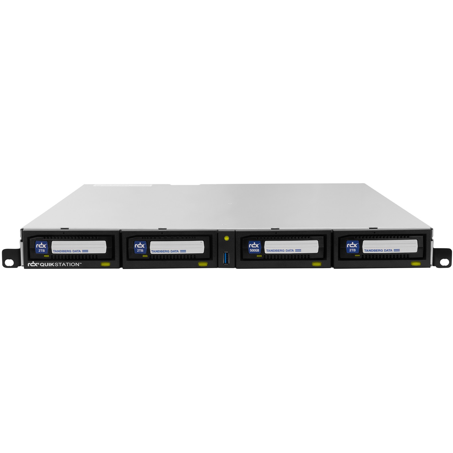 Overland-Tandberg RDX QuikStation 4 RM, 4-Bay, 4x 1Gb Ethernet, Wechselplatten Array, 1U rackmount
