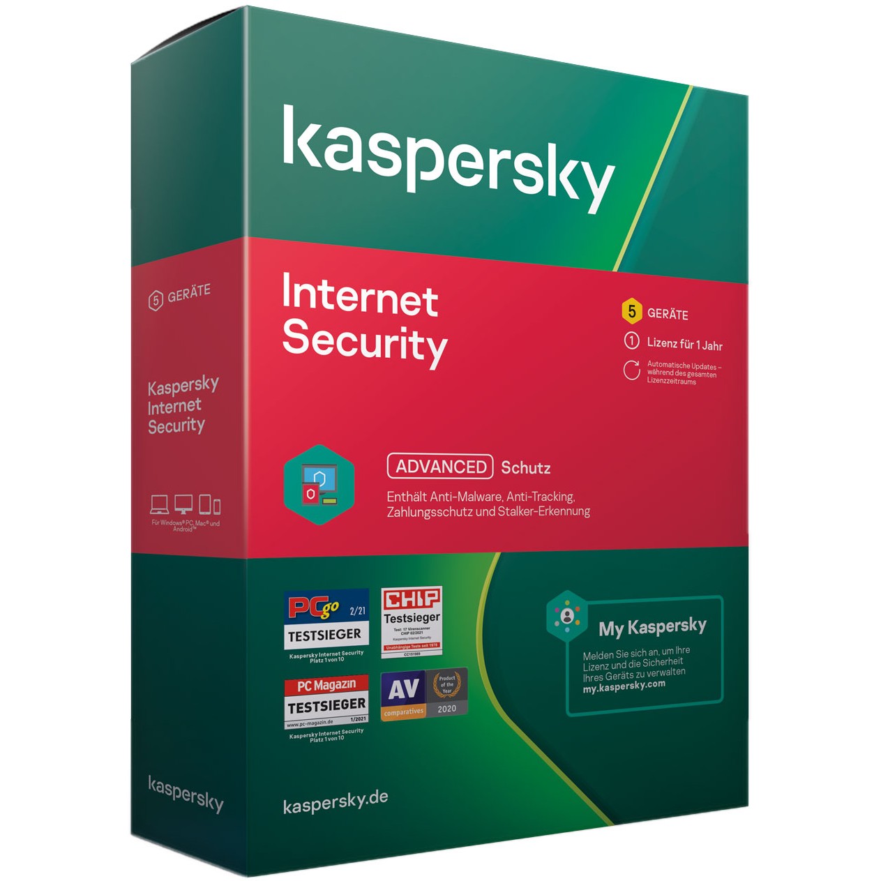 Kaspersky Lab Internet Security 2020 3 Lizenz(en)