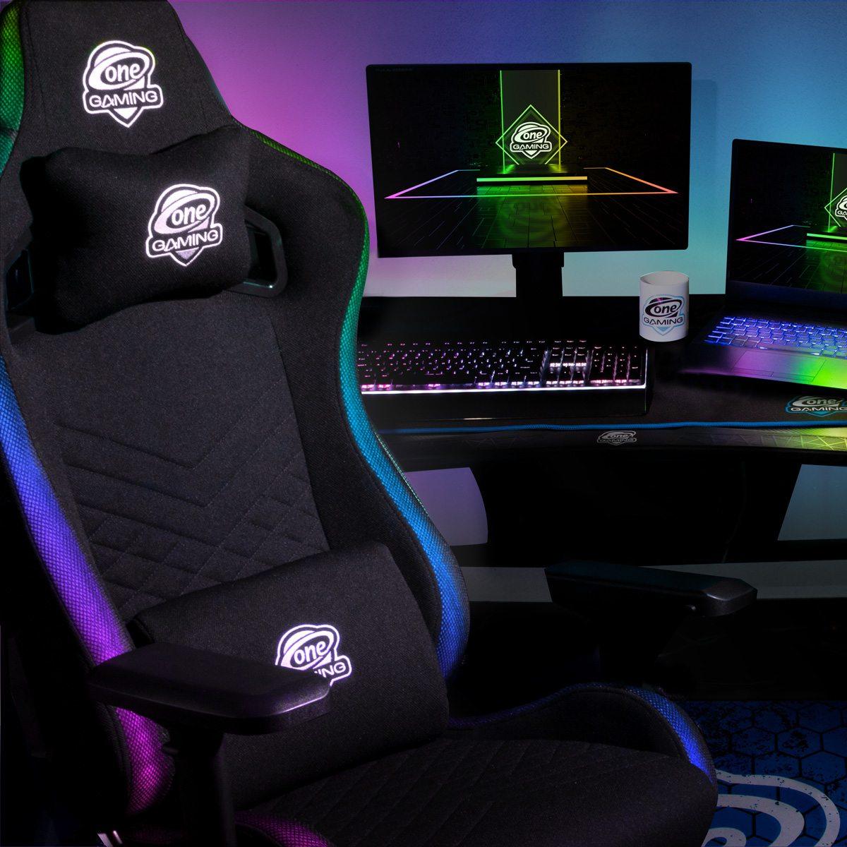 Stoff Gaming Stuhl ONE GAMING Chair Pro S RGB
