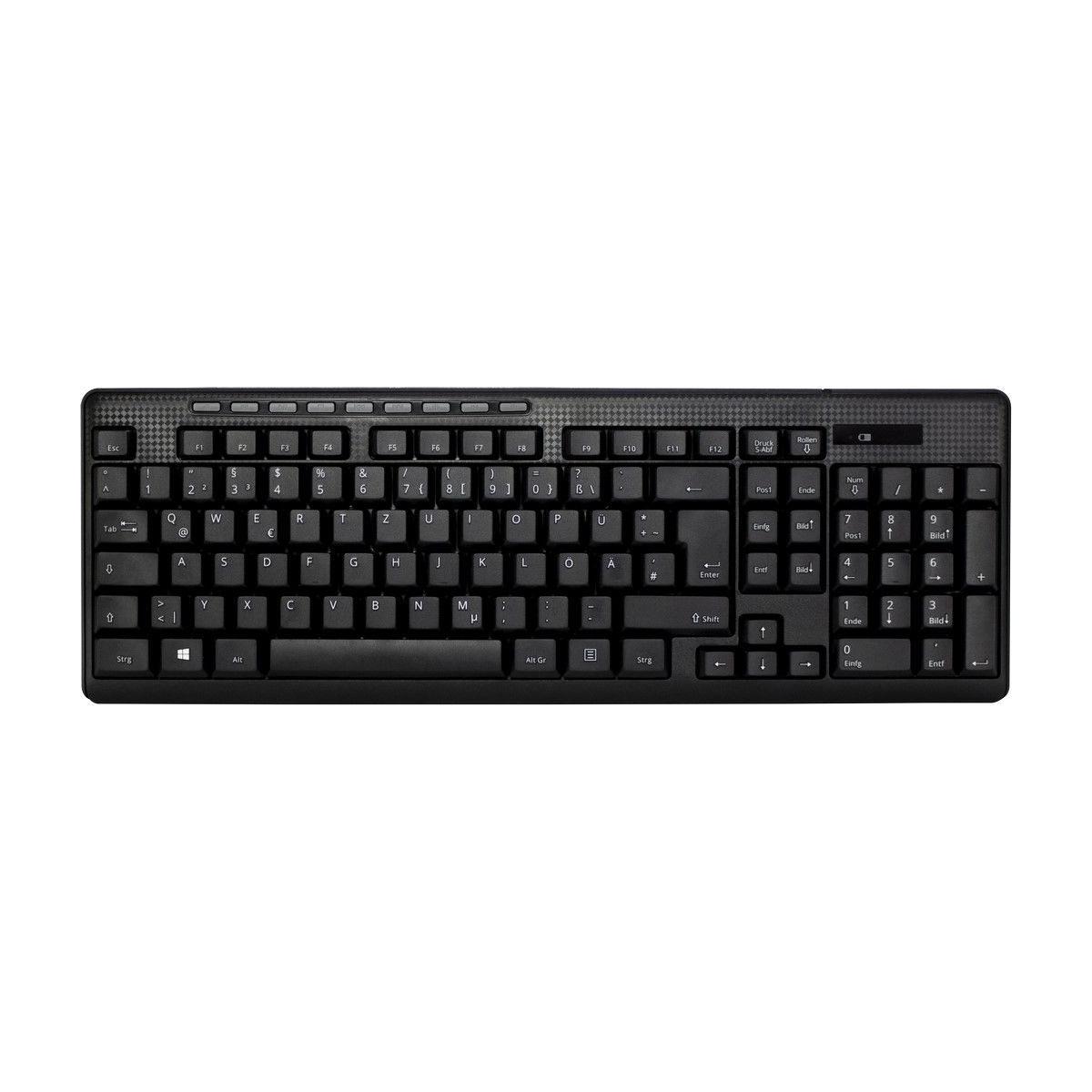 Office Tastatur-Maus-Set Inter-Tech KB-208