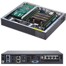 Supermicro SYS-E300-9D Server-Barebone Intel SoC Schwarz