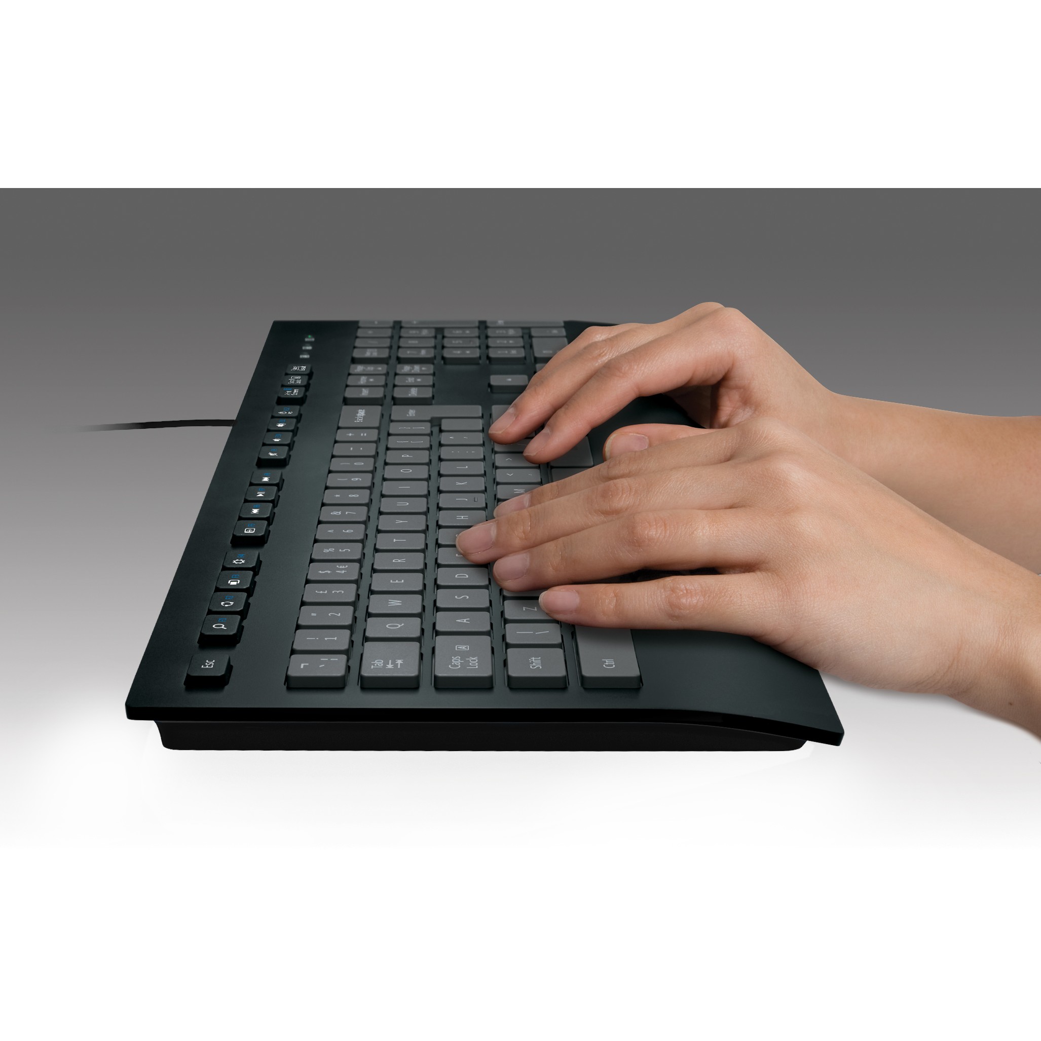 Logitech K280E Pro f/ Business Tastatur USB QWERTY Englisch Schwarz