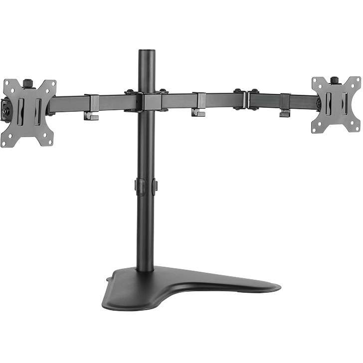 LogiLink BP0045 Flachbildschirm-Tischhalterung 81,3 cm (32 Zoll) Durchgeschraubt Schwarz, Edelstahl