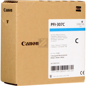 ORIGINAL Canon Tintenpatrone Cyan PFI-307c 9812B001 330ml