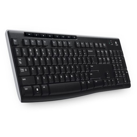 Logitech Wireless Keyboard K270 Tastatur RF Wireless QWERTZ Deutsch Schwarz