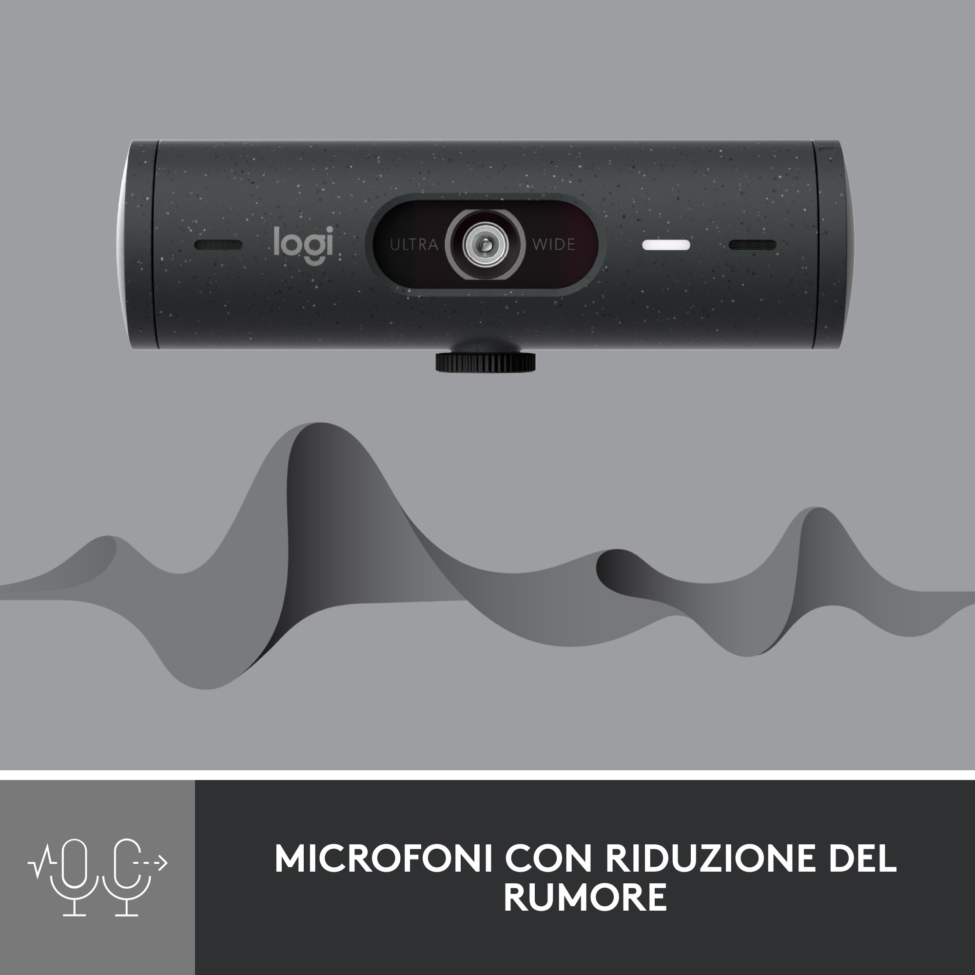Logitech Brio 500 Webcam 4 MP 1920 x 1080 Pixel USB-C Graphit