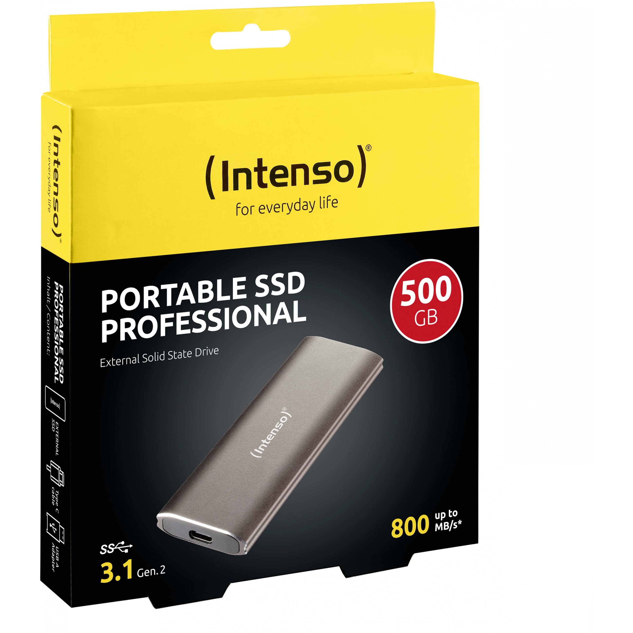 Intenso 3825450 Externes Solid State Drive 500 GB Braun