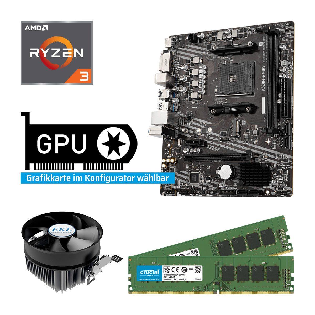 PC Aufrüstkit Advanced AO03 - Ryzen 3 4100 - 8 GB RAM