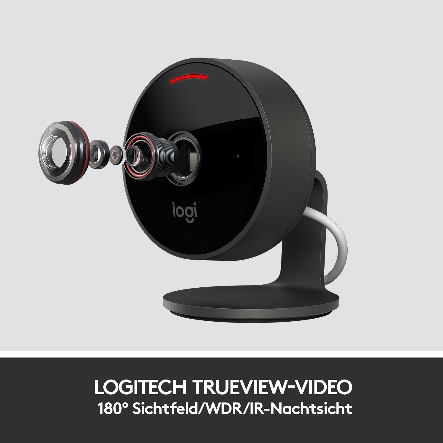 Logitech Circle View Camera Geschoss IP-Sicherheitskamera Innen & Außen 1920 x 1080 Pixel Tisch/Wand