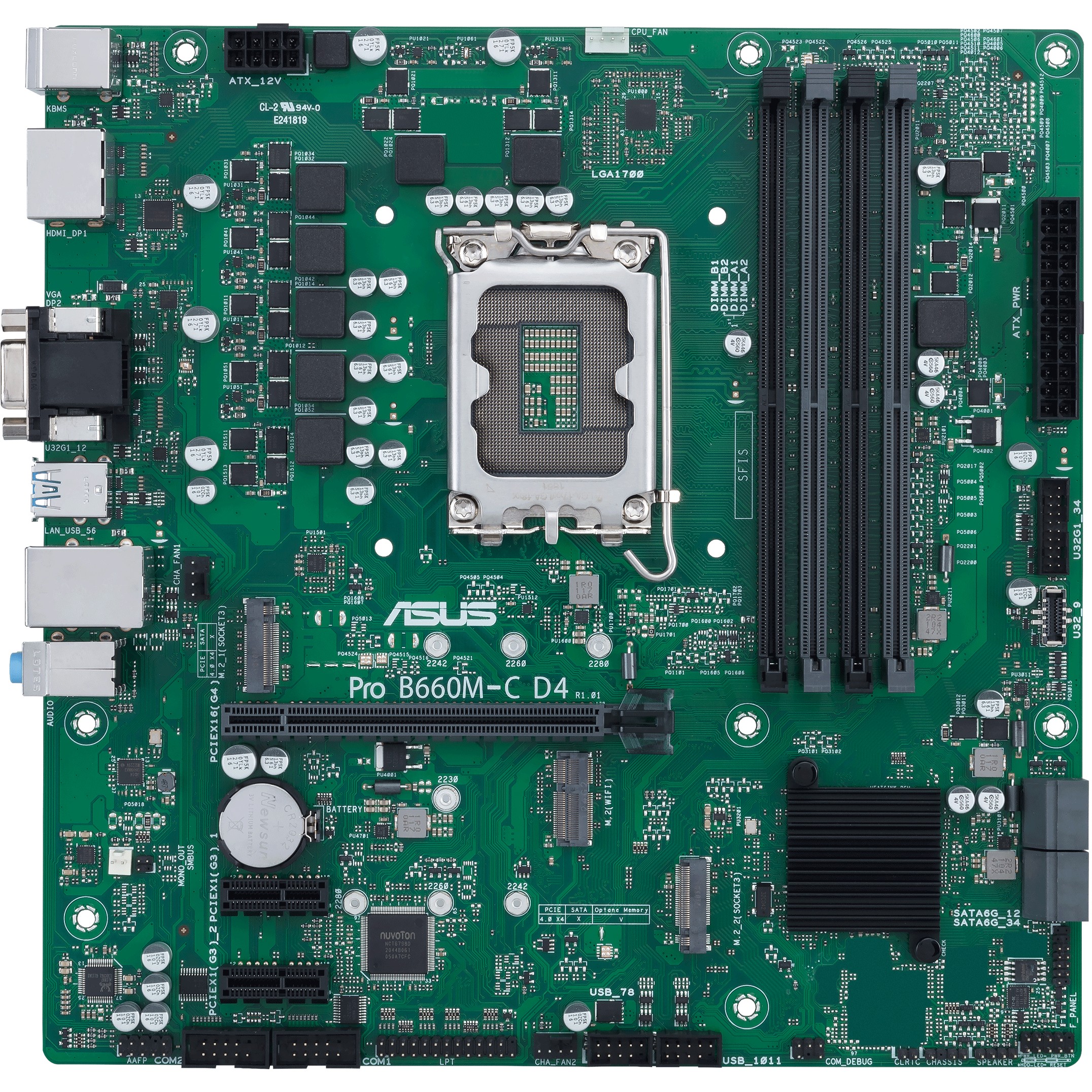 ASUS PRO B660M-C D4-CSM Intel B660 LGA 1700 micro ATX