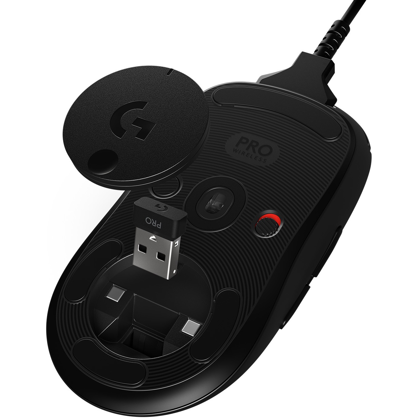 Logitech G PRO Maus rechts USB Typ-A Optisch 25600 DPI
